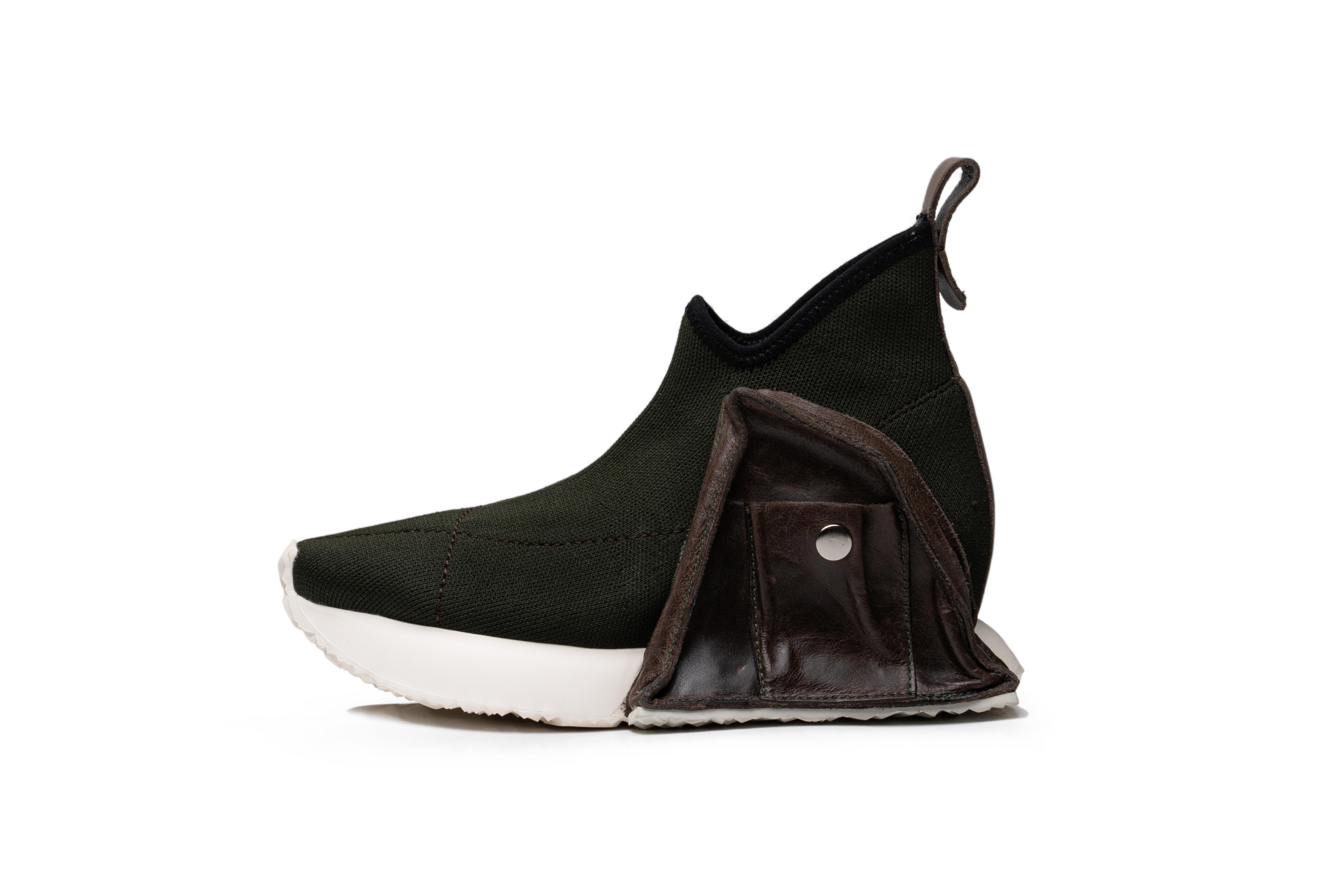 绿色针织弹力布 /绿色油蜡牛皮